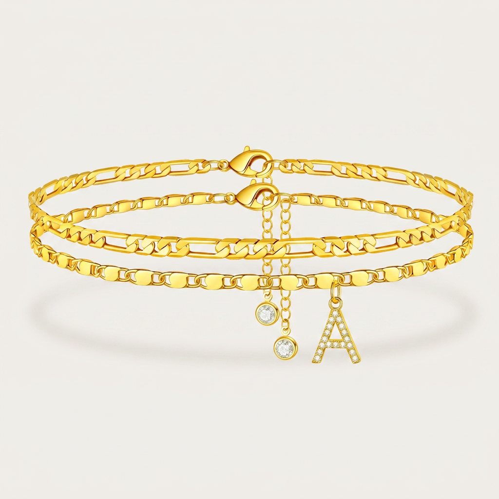 Initial Anklet - SereniiCo.